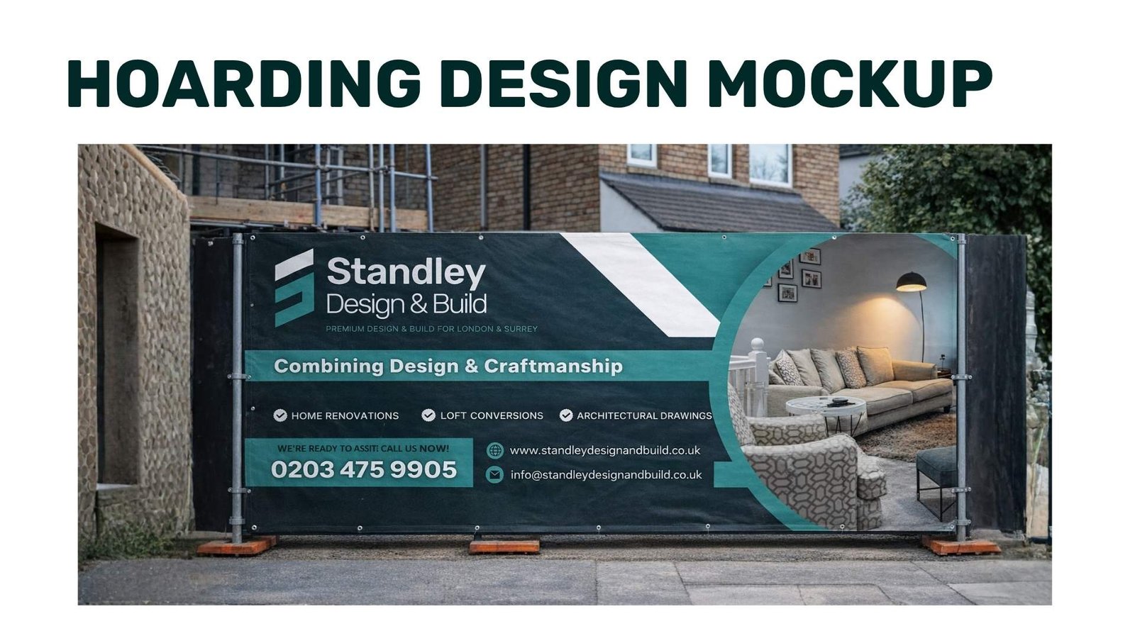 hoarding design mockup